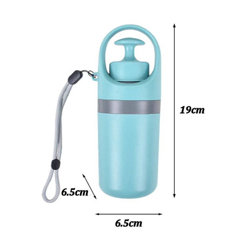 Dog Pooper Scooper with Bag Dispenser – 8-Claw Portable Pet Waste Picker