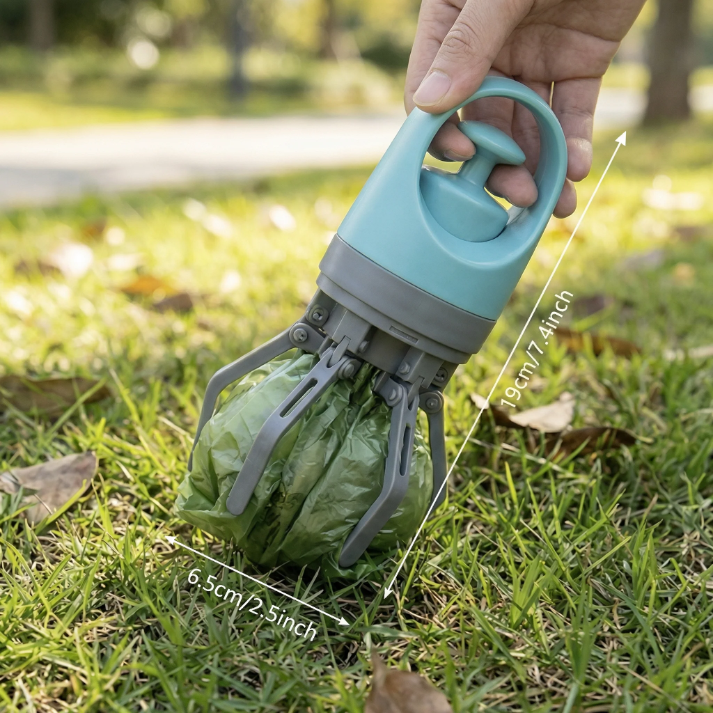 Dog Pooper Scooper with Bag Dispenser – 8-Claw Portable Pet Waste Picker - KUUFA | Galaxy Projector