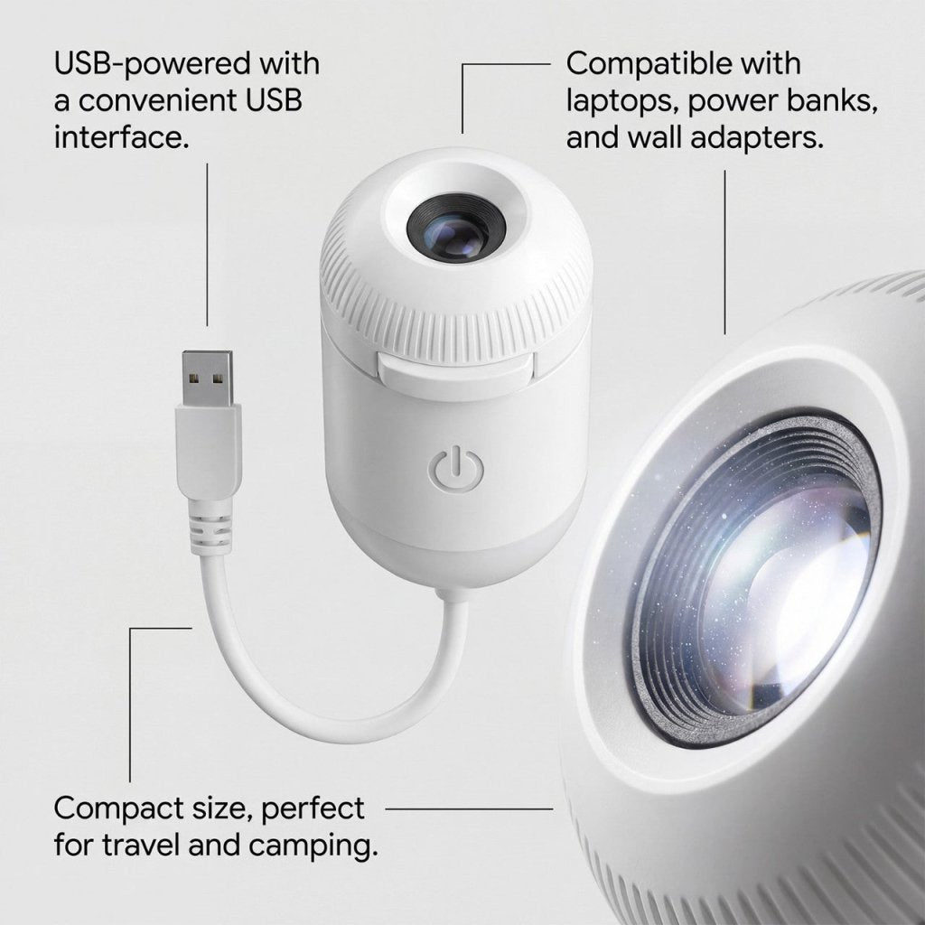 KUUFA™ AMBIENT COSMIC GALAXY PROJECTOR - KUUFA | Galaxy Projector
